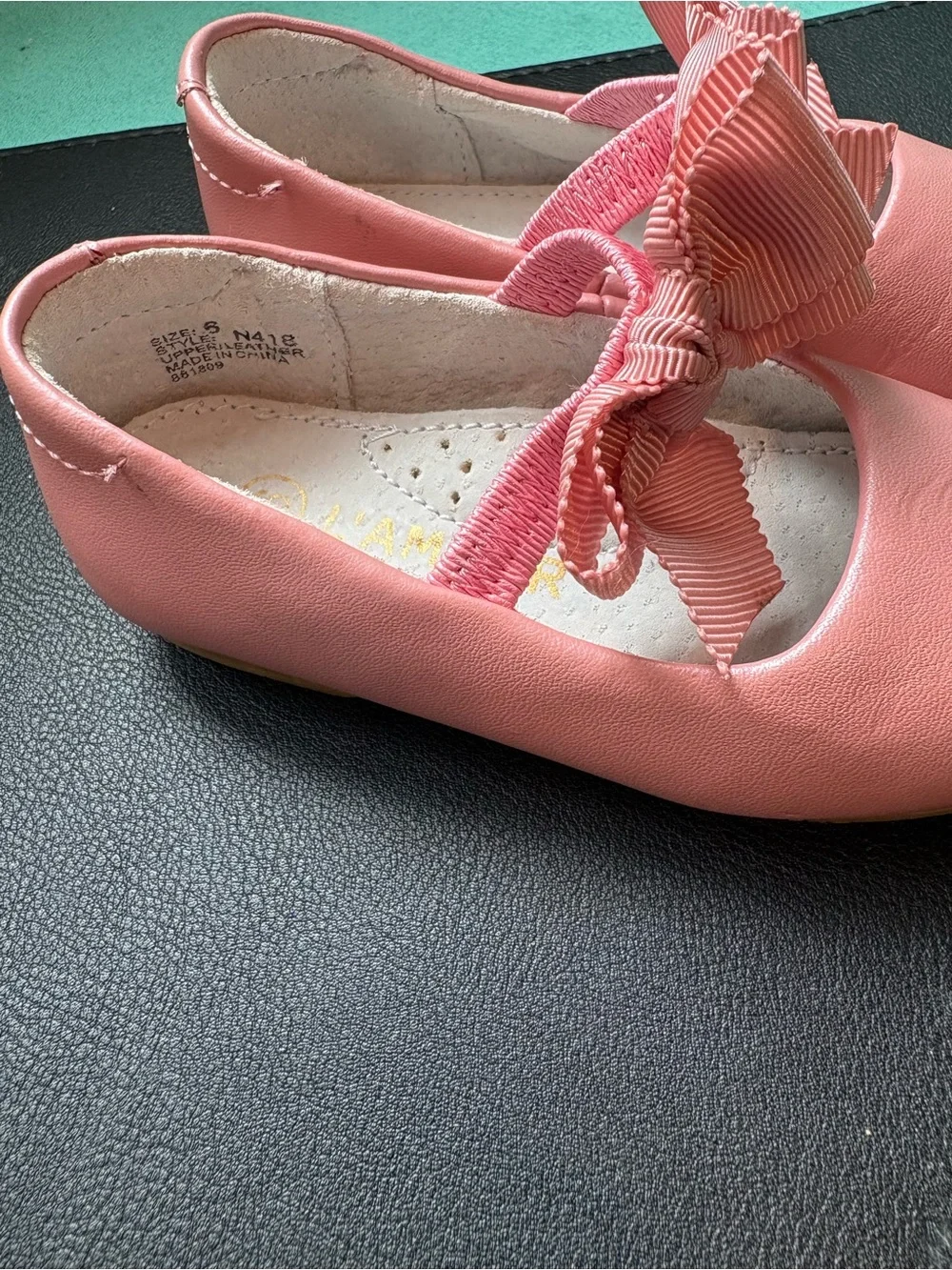 Girls Pink Bow Mary Jane Dress Shoes